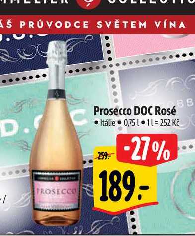   Prosecco DOC Rosé Itálie 0,75 l