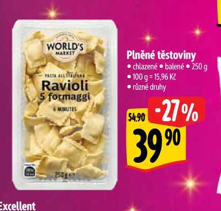   Plněné těstoviny  250 g