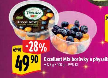   Excellent Mix borůvky a physalis 125 g