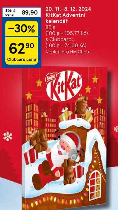 KitKat Adventní kalendář, 85 g 