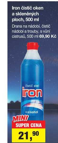 Iron čistič oken a skleněných ploch, 500 ml 