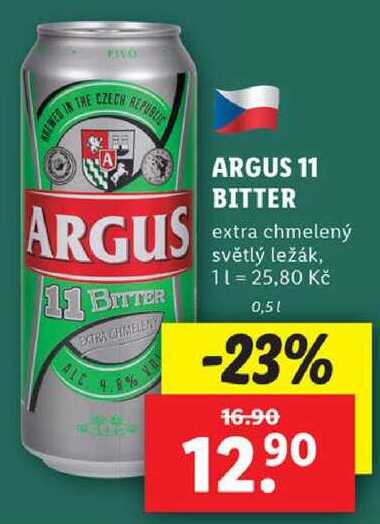 ARGUS 11 BITTER, 0,5 l