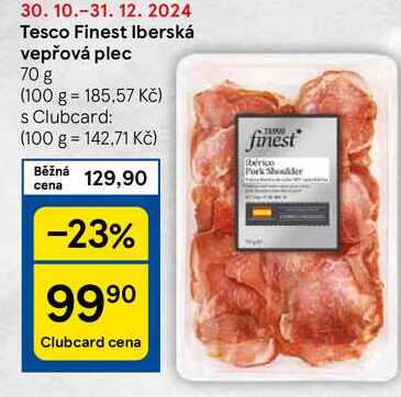 Tesco Finest Iberská vepřová plec, 70 g