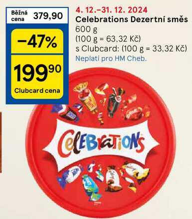 Celebrations Dezertní směs, 600 g 