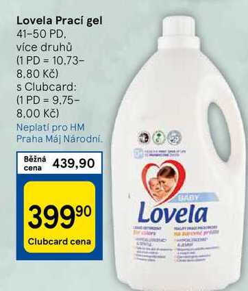 Lovela Prací gel, 41-50 PD, více druhů