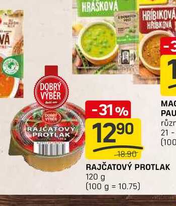 RAJČATOVÝ PROTLAK 120 g 