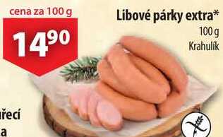 Libové párky extra, 100 g 