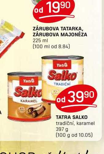 TATRA SALKO tradiční, karamel 397 g 