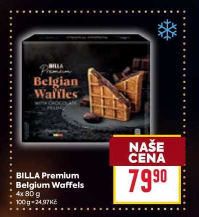 BILLA Premium Belgium Waffels 4x 80 g