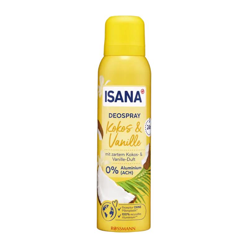 ISANA Deodorant sprej pro ženy Kokos a vanilka, 150 ml