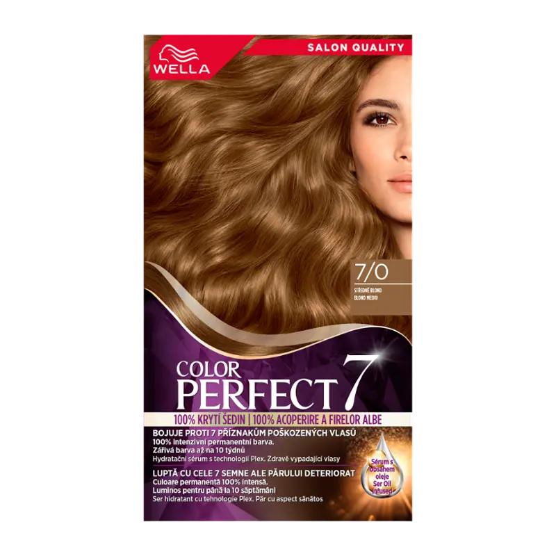 Wella Barva na vlasy Color Perfect 7/0 medium blond, 1 ks