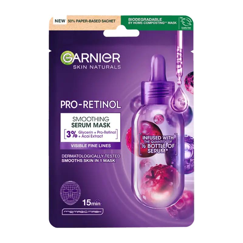 Garnier Vyhlazující sérum textilní maska s Pro-Retinolem, 22 g