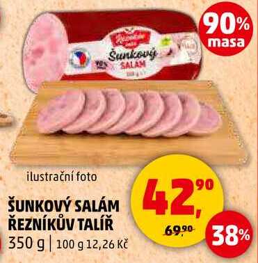 ŠUNKOVÝ SALÁM ŘEZNÍKŮV TALÍŘ, 350 g 