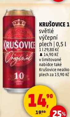 KRUŠOVICE 11 plech 10, 0,5 l