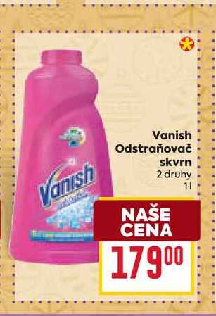 Vanish Odstraňovač skvrn 2 druhy 1l