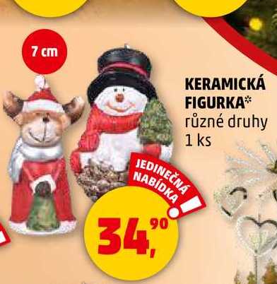 KERAMICKÁ FIGURKA různé druhy, 1 ks 