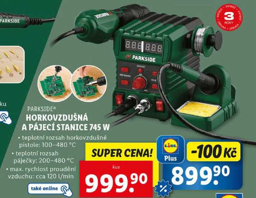 HORKOVZDUŠNÁ A PÁJECÍ STANICE 745 W