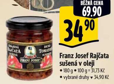 Franz Josef Rajčata sušená v oleji, 180 g