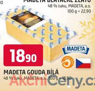 MADETA GOUDA BÍLÁ 48% tuku, 100 g 