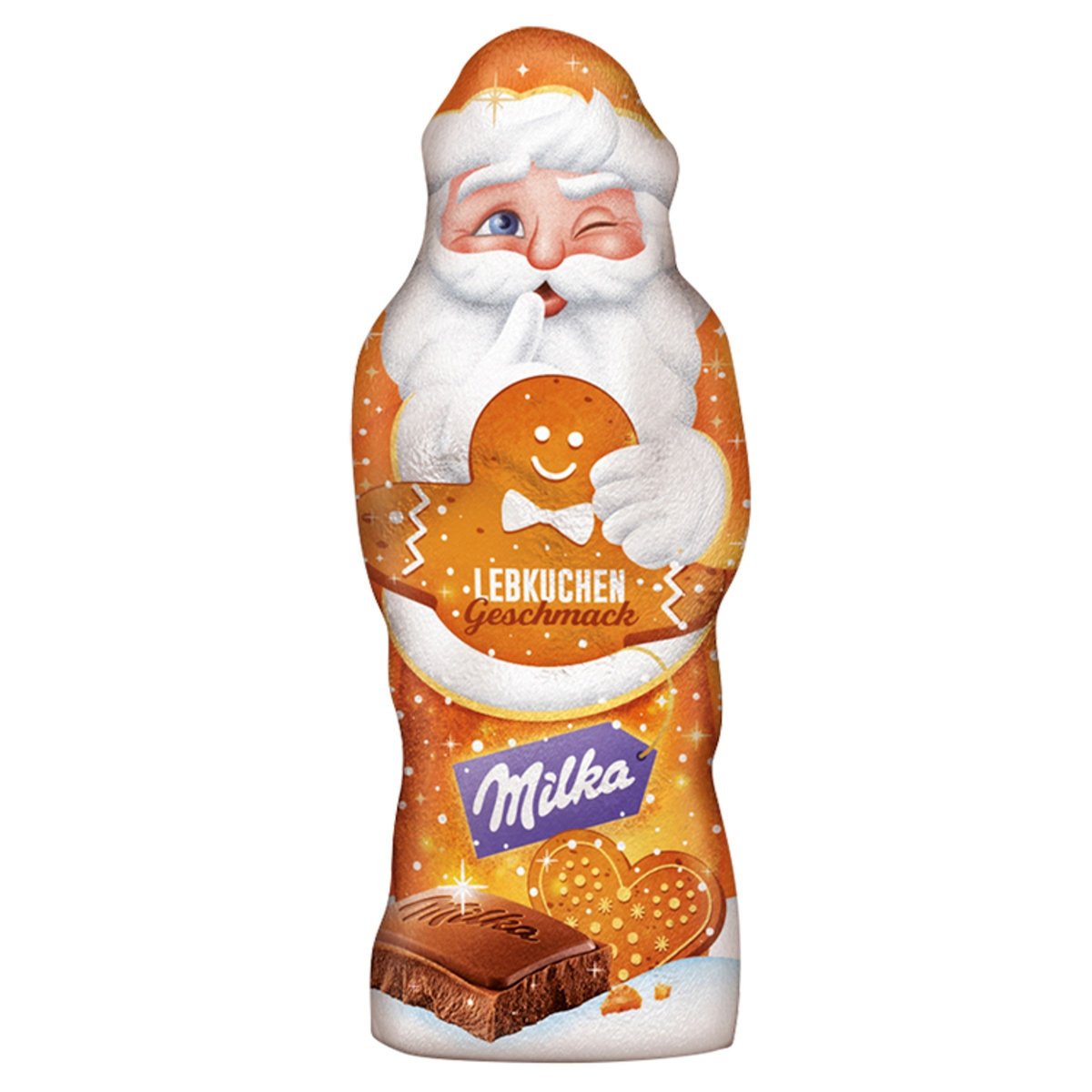 Milka Santa s kousky perníčků