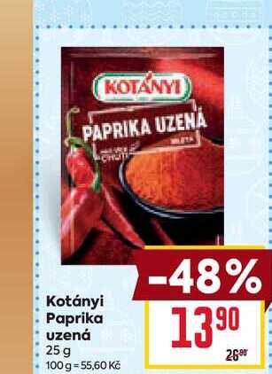 Kotányi Paprika uzená 25 g