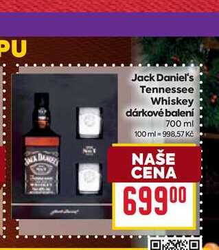 Jack Daniel's Tennessee Whiskey dárkové balení 700 ml 