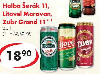 Litovel Moravan, Zubr Grand 11, 0,5 l