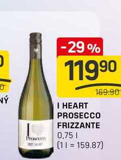 I HEART PROSECCO FRIZZANTE 0,75l