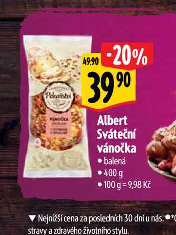   Albert Sváteční vánočka • balená • 400 g 