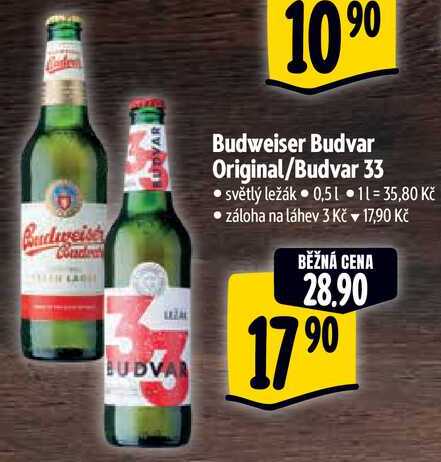 Budweiser Budvar Budvar 33, 0,5 l