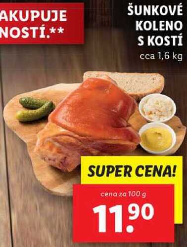 ŠUNKOVÉ KOLENO S KOSTÍ, cena za 100 g