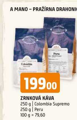 Zrnková káva 250g