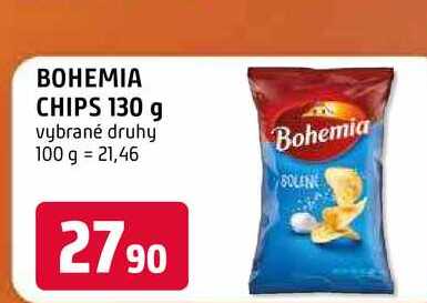 Bohemia Chips 130g, různé druhy