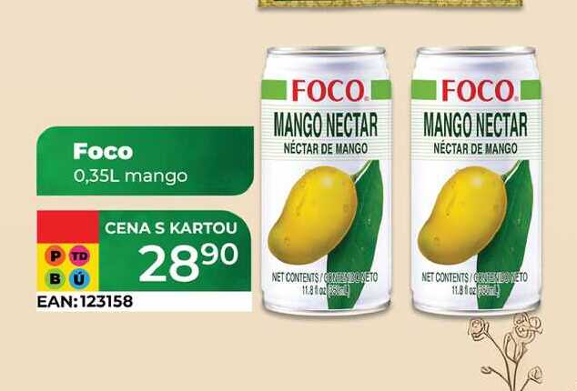 Foco 0,35L mango  