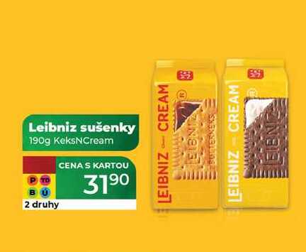 Leibniz sušenky 190g KeksNCream 