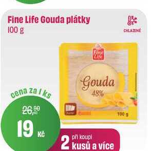 Fine Life Gouda plátky 100 g