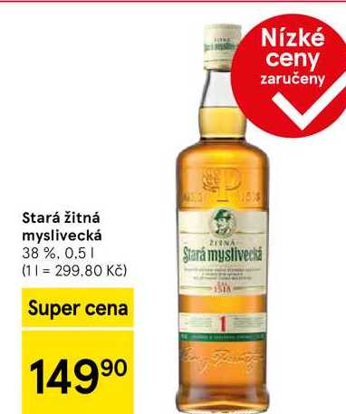 Stará žitná myslivecká 38 %, 0.5 l