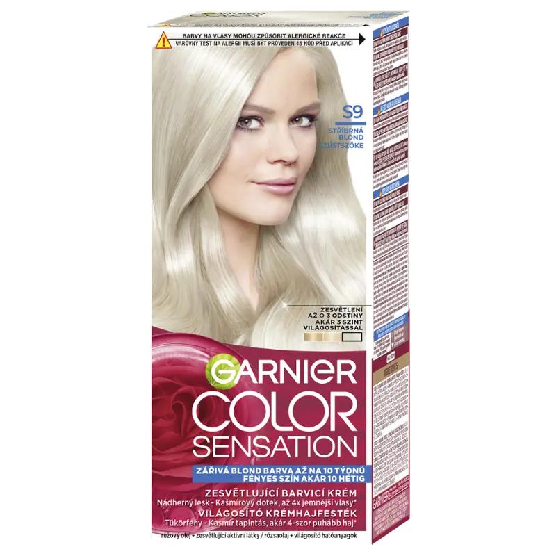 Garnier Barva na vlasy Color Sensation S9 stříbrná blond, 1 ks