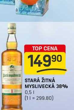 STARÁ ŽITNÁ MYSLIVECKÁ 38% 0,5l