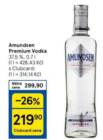 Amundsen Premium Vodka 37.5 %, 0.7 l