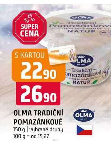 Olma tradiční pomazánkové 150g, různé druhy