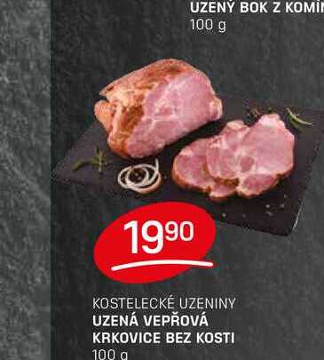 UZENÁ VEPŘOVÁ KRKOVICE BEZ KOSTI 100 g 