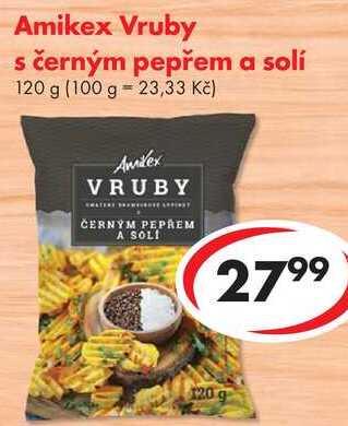 Amikex Vruby černým pepřem a solí, 120 g