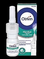 Otrivin Menthol 1 mg/ml nosní sprej, roztok 10 ml