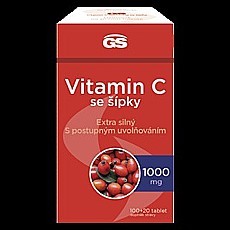 GS Vitamin C1000 se šípky 100 + 20 tablet