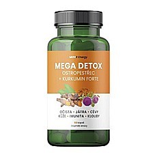 MOVit Mega Detox Ostropestřec + Kurkumin FORTE 60 kapslí