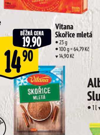  Vitana Skořice mletá   23g  