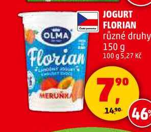 JOGURT FLORIAN různé druhy, 150 g 