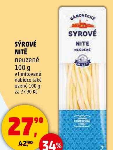 SÝROVÉ NITĚ neuzené, 100 g 