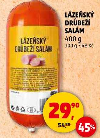 LÁZEŇSKÝ DRŮBEŽÍ SALÁM, 400 g